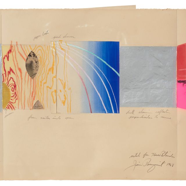James Rosenquist — Эскиз для шор на лошадь