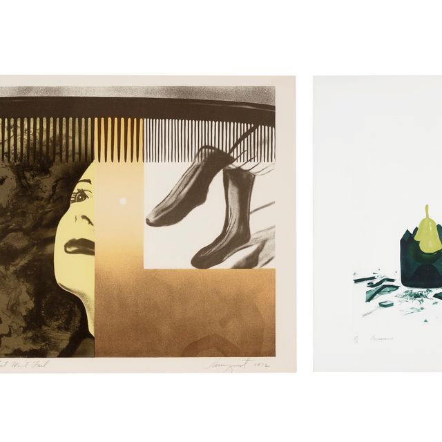 James Rosenquist — Две гравюры художника