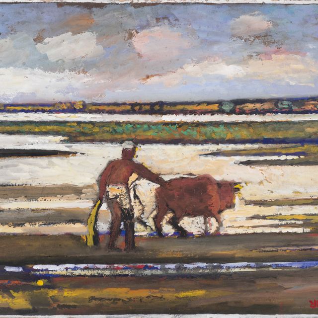 Jamini Roy — Без названия (фермер)