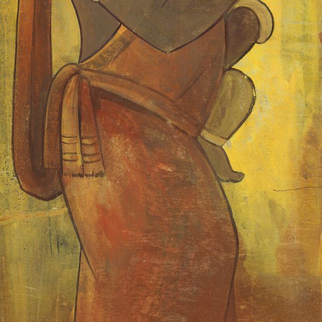 Jamini Roy — Без названия (Мать и дитя)