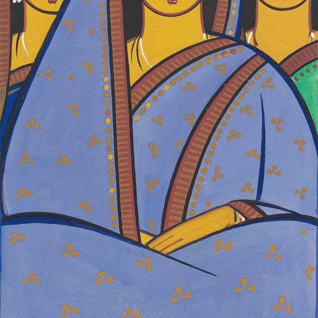 Jamini Roy — Без названия (Три женщины )