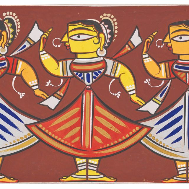 Jamini Roy — Без названия (Три женщины)
