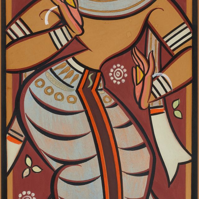 Jamini Roy — Без названия (Гопини)