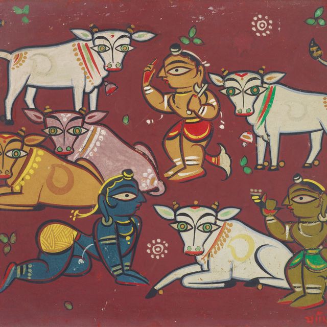 Jamini Roy — Без названия (Бал Кришна)
