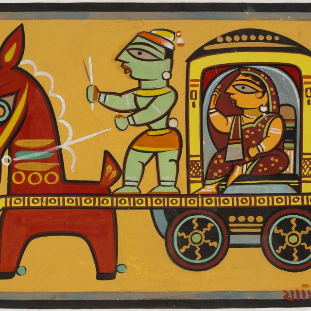 Jamini Roy — Без названия (Колесница)