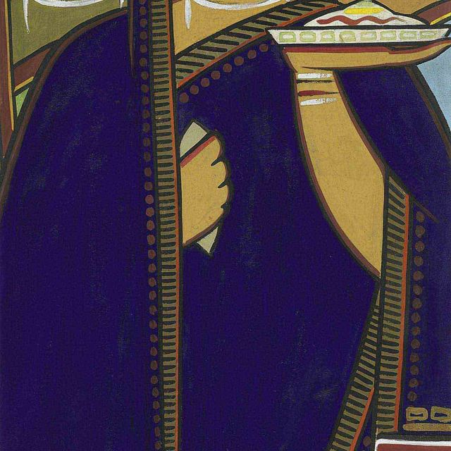 Jamini Roy — Без названия (Три женщины)