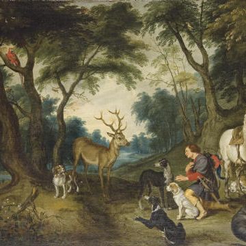 Jan I Brueghel — Видение святого Губерта
