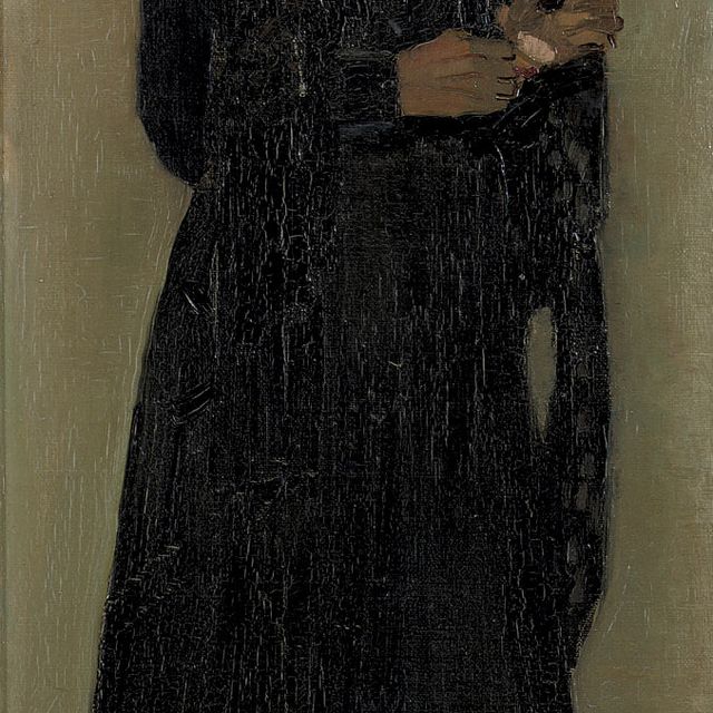 Jan Sluijters — Элегантная дама в черном