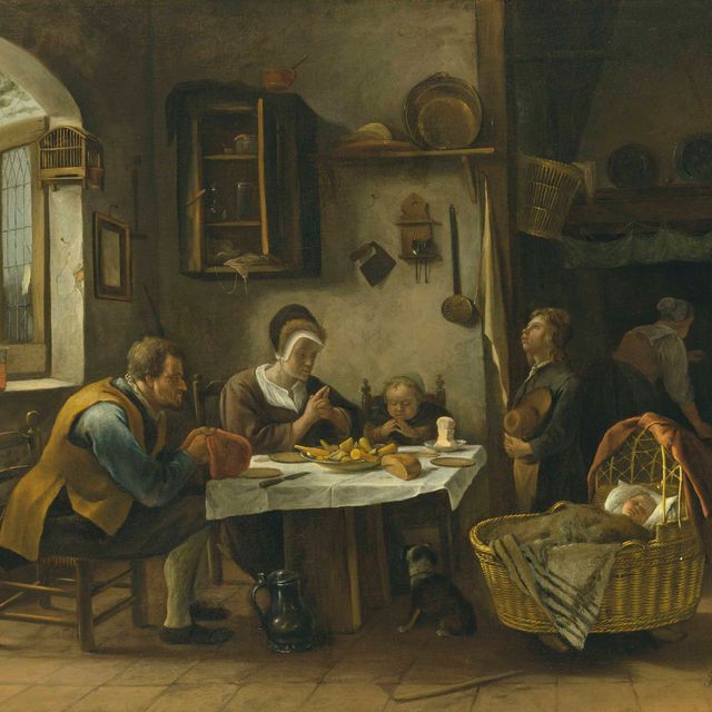 Jan Steen — Молитва перед едой