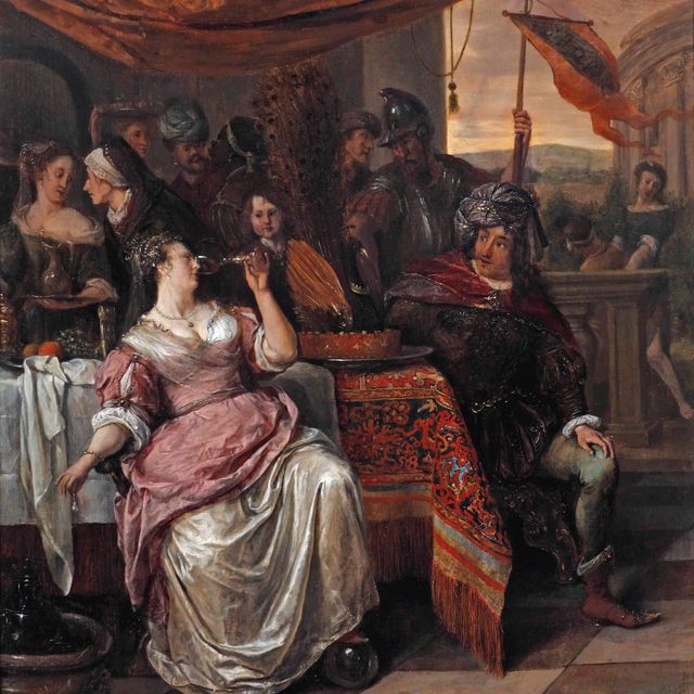 Jan Steen — Пир Клеопатры