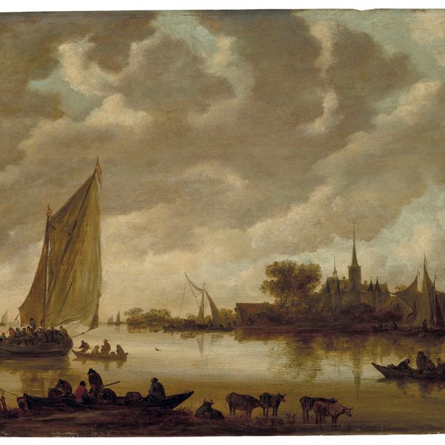 Jan van Goyen — Сцена в устье реки