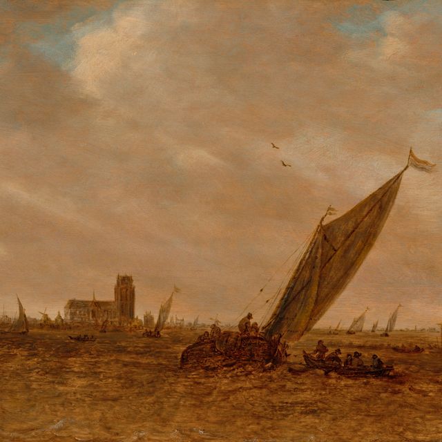 Jan van Goyen — Улица Дордрехт, Собор Парижской Богоматери-план