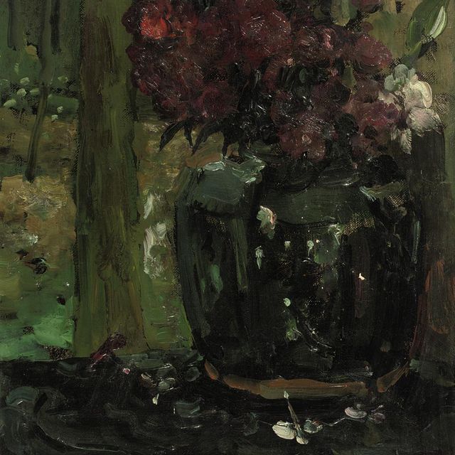 JAR — Gemberpot met klimroosjes en floxen: Банка имбиря с вьющимися розами и флоксами