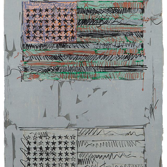 Jasper Johns — Флаги II