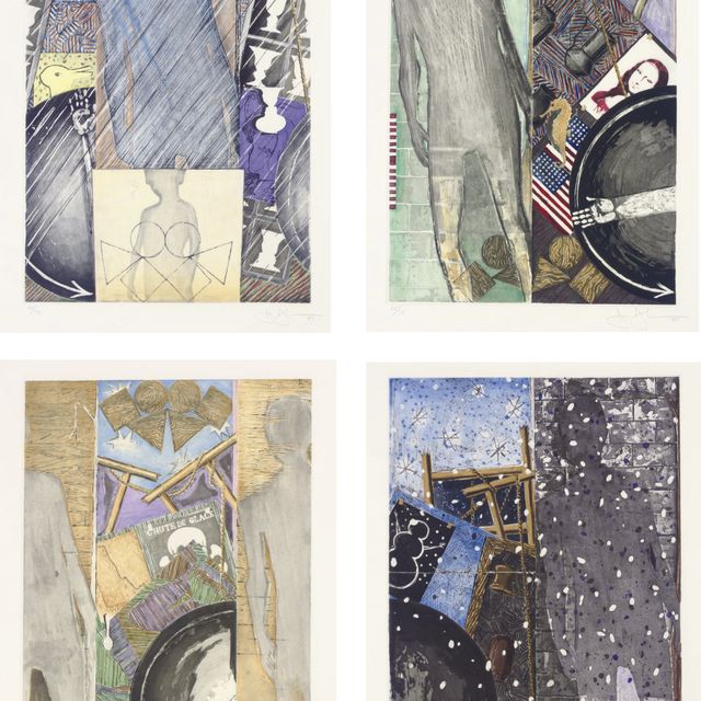 Jasper Johns — Времена года (Весна, лето, осень, Зима) (ULAE 238-41)