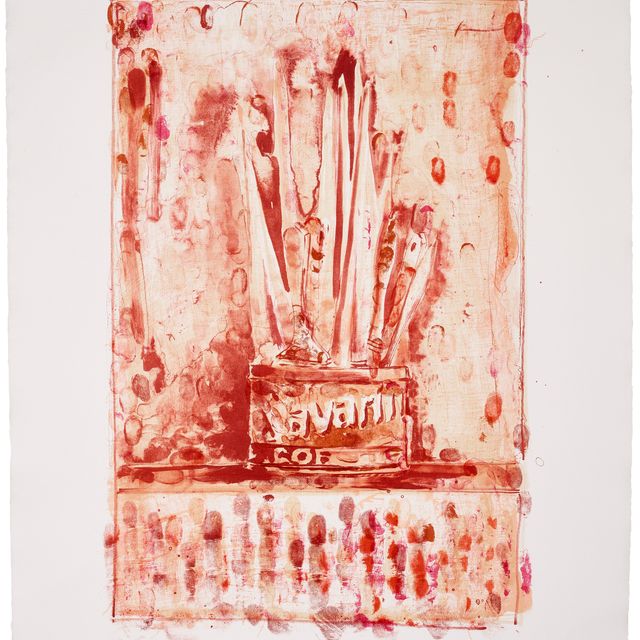 Jasper Johns — Саварин 3 (красный)
