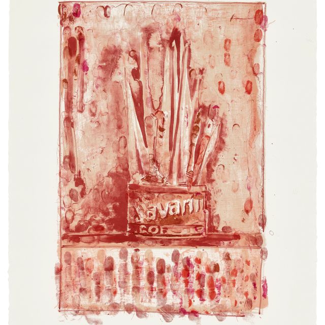 Jasper Johns — Саварин 3 (красный)