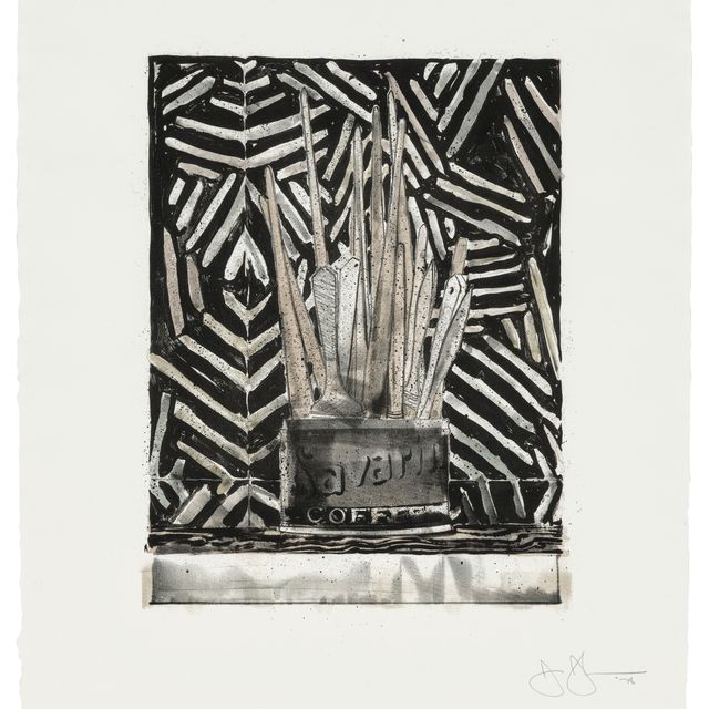 Jasper Johns — Саварин 5 (Труп и зеркало)