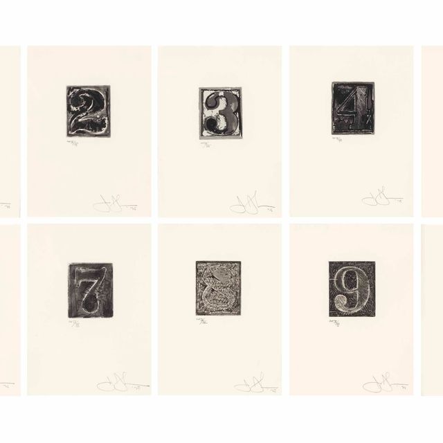 Jasper Johns — 0-9
