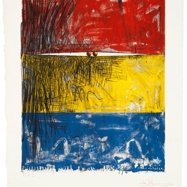 Jasper Johns — Рисование двумя шариками я
