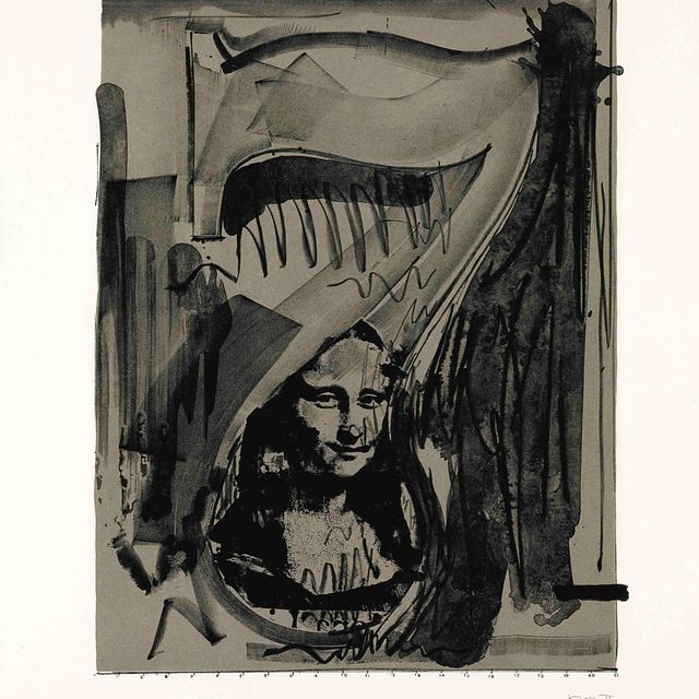 Jasper Johns — Рисунок 7, из серии черных цифр (ULAE 51)