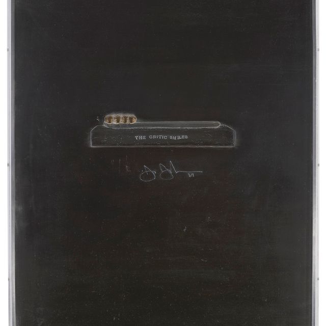 Jasper Johns — Критик улыбается со свинцовых рельефов