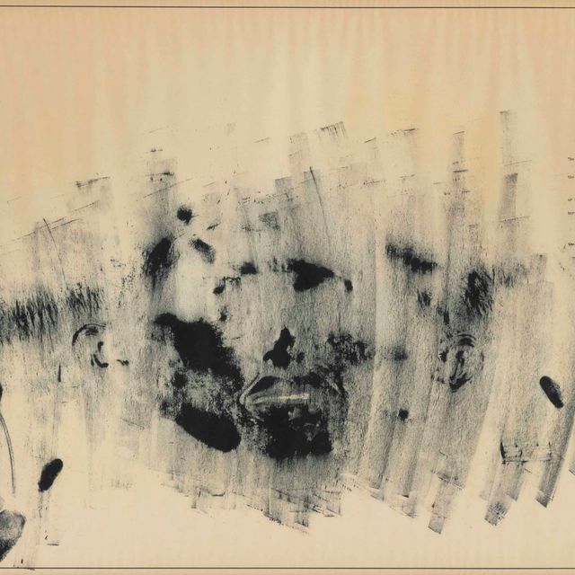 Jasper Johns — Кожа со стихотворением О'Хары