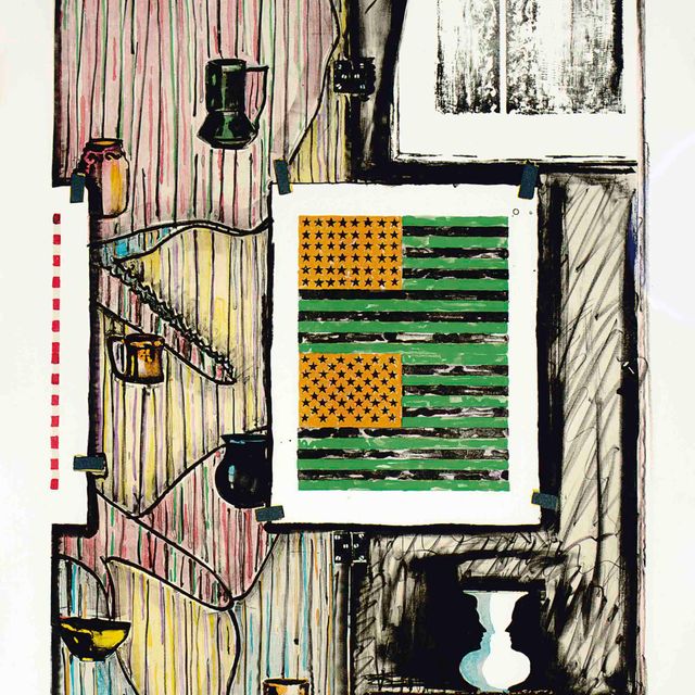 Jasper Johns — Чревовещатель (ULAE 235)