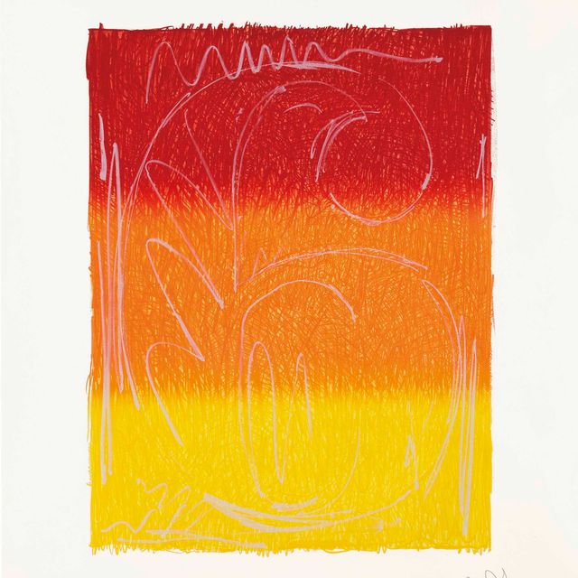 Jasper Johns — Рисунок 6, из серии цветных цифр
