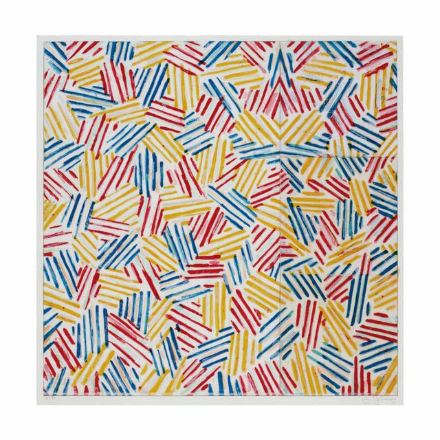Jasper Johns — №6, из 6 литографий (после "БЕЗ НАЗВАНИЯ 1975")