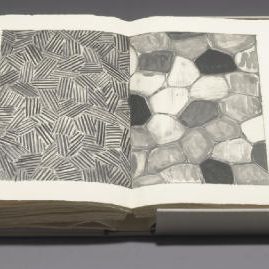 Jasper Johns — Сэмюэл Беккет, "Приключения", Нью-Йорк и Лондон, издательство "Питерсберг Пресс", 1976 (ULAE 173)