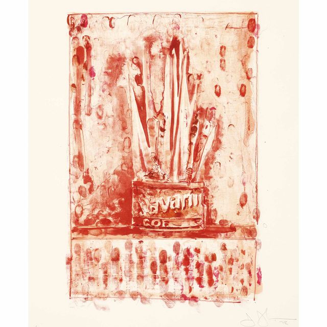 Jasper Johns — Саварин 3 (красный)