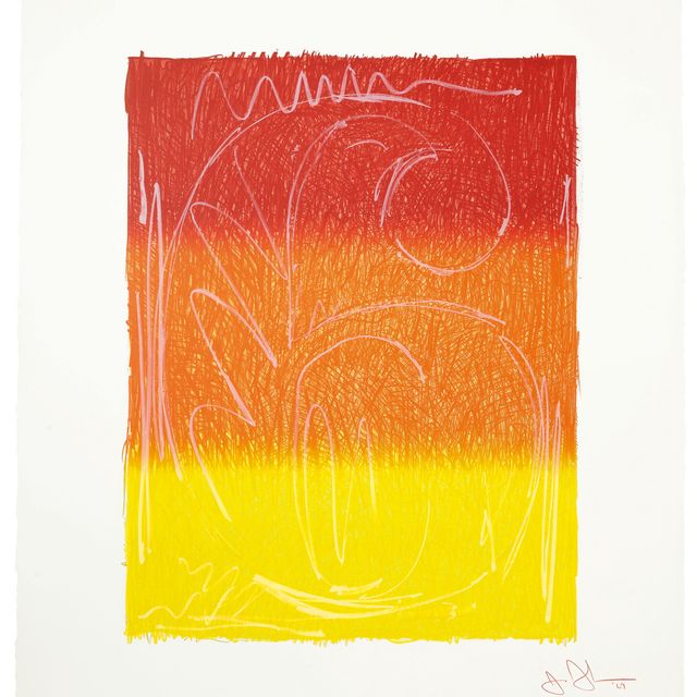 Jasper Johns — Рисунок 6, из серии цветных цифр