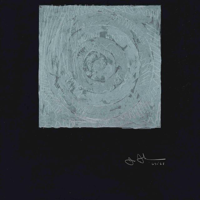 Jasper Johns — Белая мишень (ULAE 54)