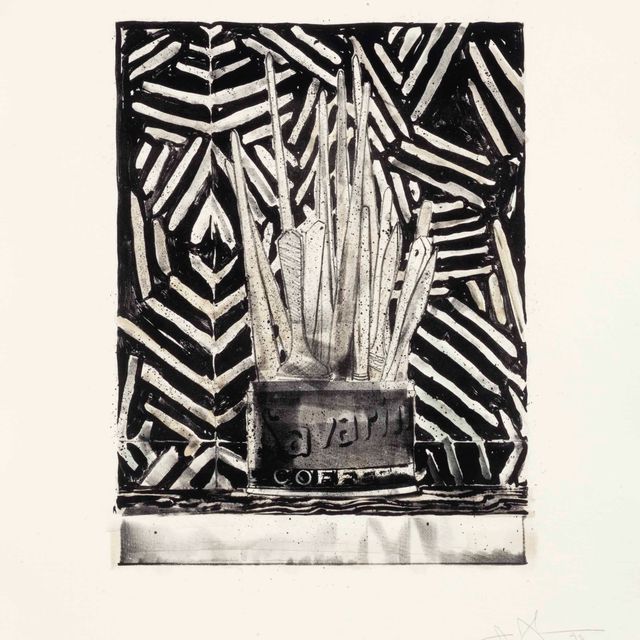 Jasper Johns — Саварин 5 (Труп и зеркало) (ULAE 195)