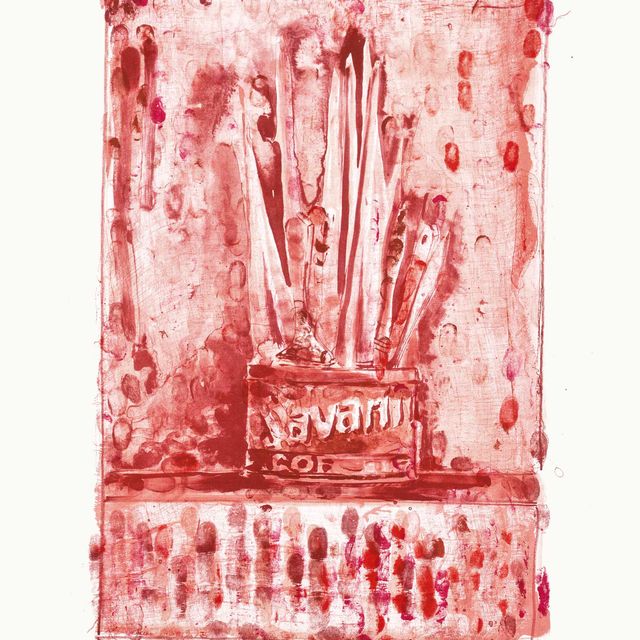 Jasper Johns — Саварин 3 (красный)