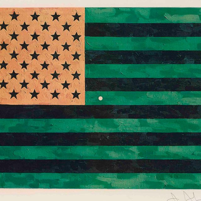 Jasper Johns — Флаг (мораторий) (ULAE S5)