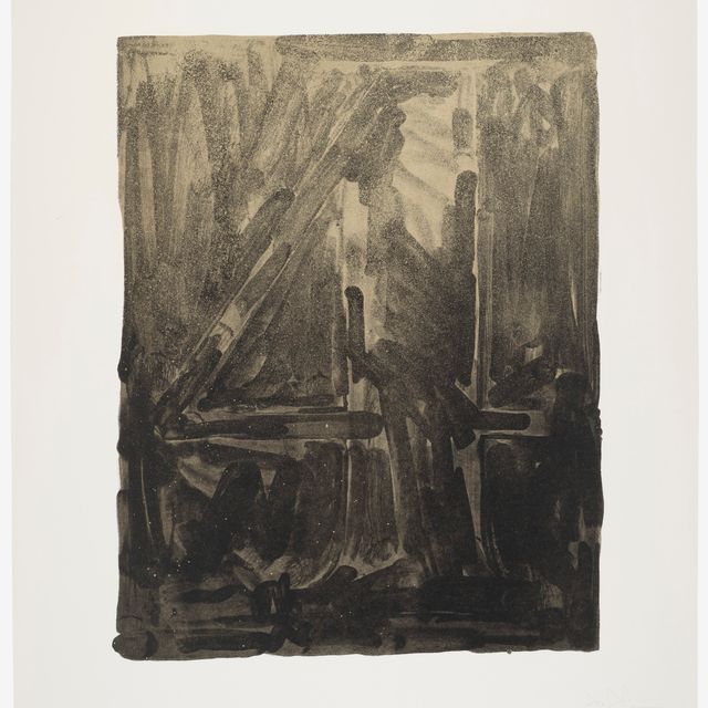 Jasper Johns — Рисунок 4, из серии черных цифр