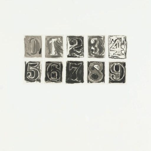 Jasper Johns — 0 - 9 (ULAE 155)