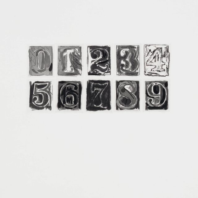 Jasper Johns — 0-9 (Универсальные художественные издания с ограниченным тиражом 155 экземпляров)
