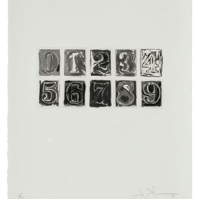Jasper Johns — 0-9
