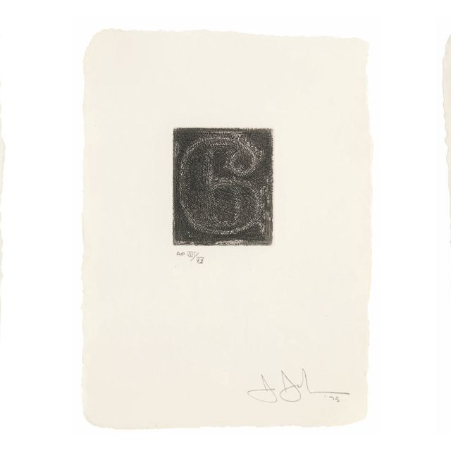 Jasper Johns — С 0 по 9: три пластины (ULAE 161, 162 и 164)