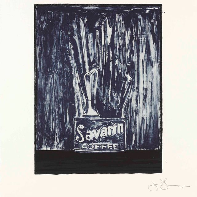 Jasper Johns — Саварин 6 (синий)