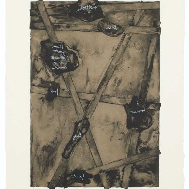 Jasper Johns — Набросок из "Без названия II"