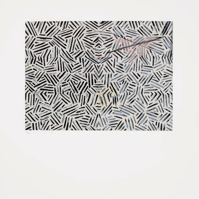Jasper Johns — Труп и зеркало (ULAE 167)