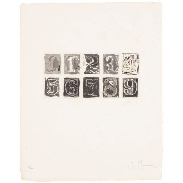 Jasper Johns — 0-9
