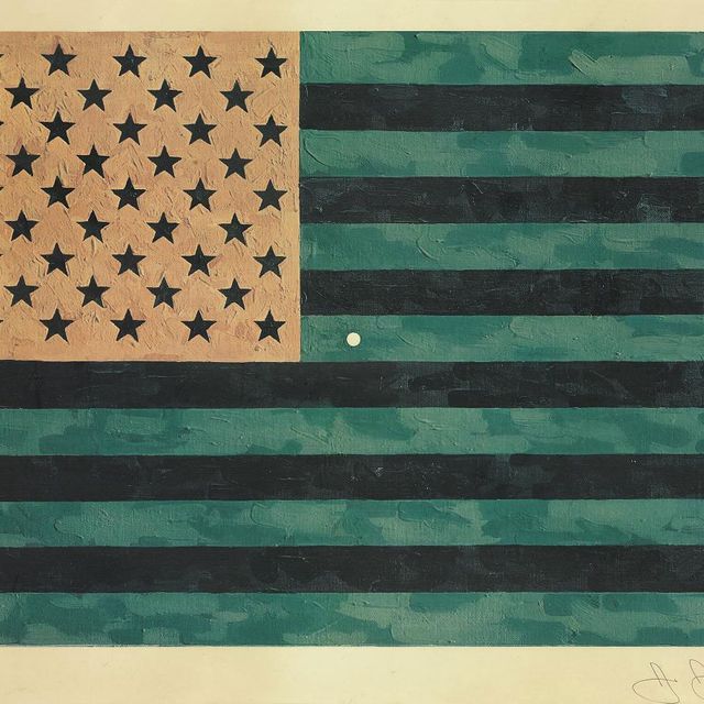 Jasper Johns — Флаг (мораторий) (Дополнение 5 к ULAE)