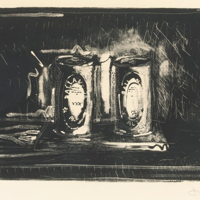 Jasper Johns — Банки из-под эля (ULAE 154)