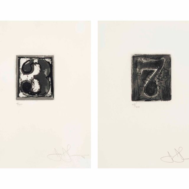 Jasper Johns — 0-9: две тарелки
