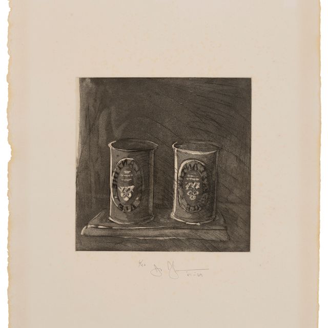 Jasper Johns — Банки из-под эля, с 1-й гравюры, 2-е состояние